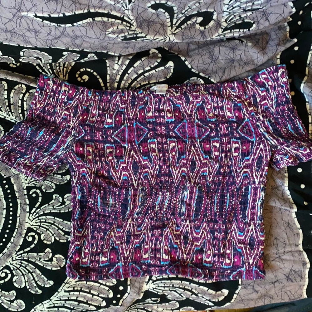 Off the shoulder crop top